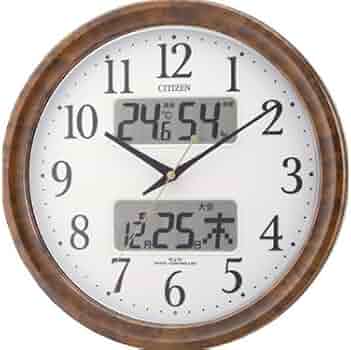 CITIZEN 電波掛け時計 ピュアカレンダーM617-3 Amazon.co.jp: シチズン ピュアカレンダーM617 自動点灯機能付
