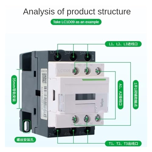 Contactor de CA LC1D25R7/LC1D32R7 AC440v para sustitución de componentes 3