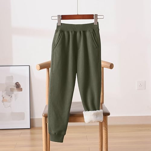 Boys Girls Sherpa Lined Jogger Sweatpants Kids Winter Warm Thickened Thermal Active Athletic Pants Joggers 2-15 Years3