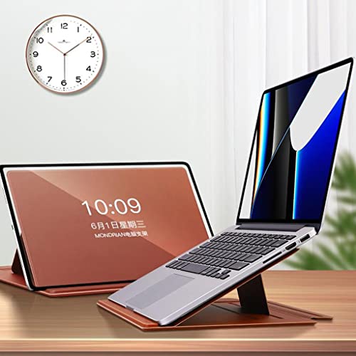 Soporte para computadora portátil y base de enfriamiento portátil con diseño elevado negro 8