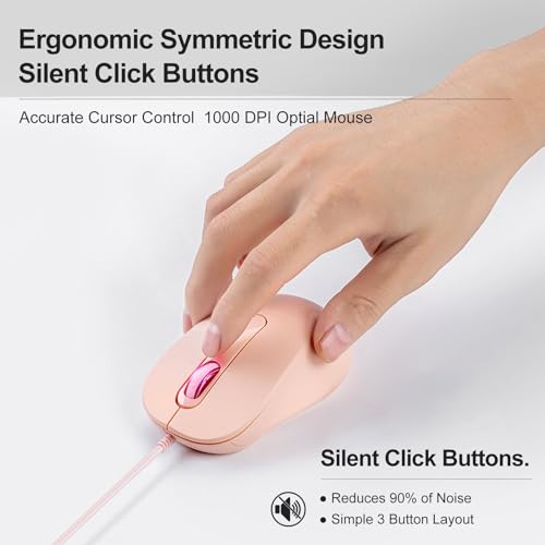 Mice Mice D'ORDINATEUR - DPI Réglable | Technologie Multi- | Capteur Optique | Boutons Et Défilement | Ambidextre | Ergonomique | Confort Profilé | Souris D'ordinateur Optique avec Conception P – Image 6