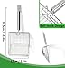 WAOUZN Cat Litter Scoop - Metal Cat Litter Scooper with Hook Handle, Litter Box Scooper Kitty Litter Scoop | Heavy Duty, Reduces Dust, 2 Filter Sizes
