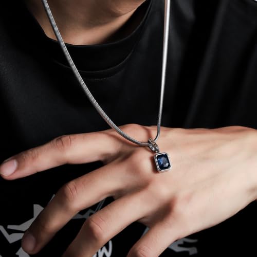 Salty Alpha Azure Echo Pendant Necklace Blue - Image 5