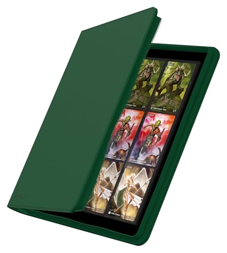 Image of Ultimate Guard Zipfolio 480 - 24 Pocket XenoSkin (Quadrow) Green