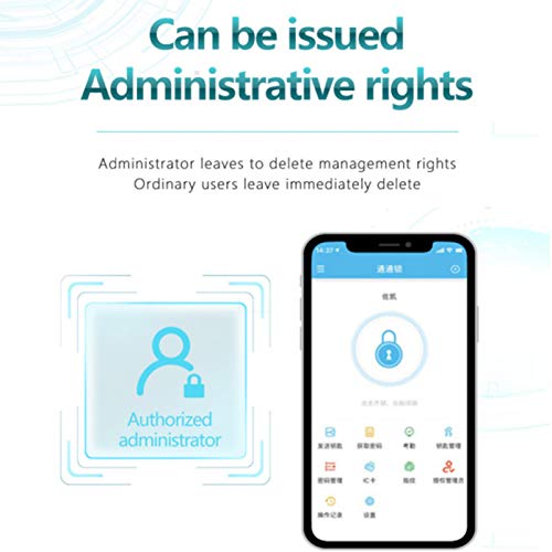 Bloqueio de porta sem chave, APP móvel desbloqueio de bloqueio de porta de teclado, para porta de vi