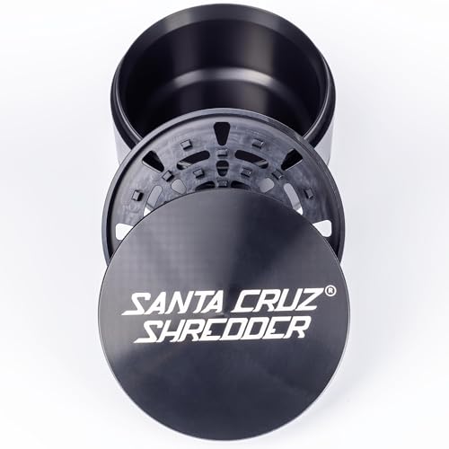 Santa Cruz Shredder Molinillo de especias jumbo de 3 piezas, metal negro