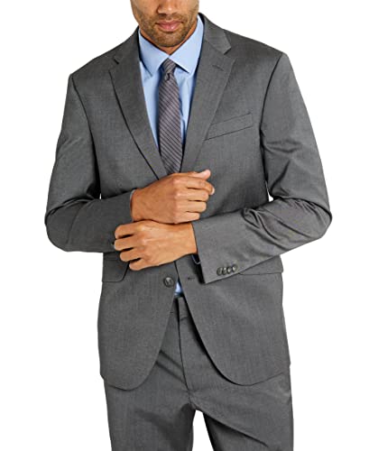 Kenneth Cole REACTION Men's Jackets, Silver, 46 Regular