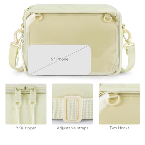 Image of STEAMEDBUN Ita Bag Crossbody Small Ita Purse Pin Display Bag with Insert