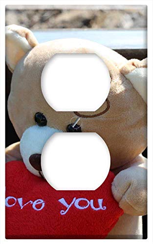 Switch Plate Outlet Cover - Stop Child Suicide Teddy Bear Crying Railway 2