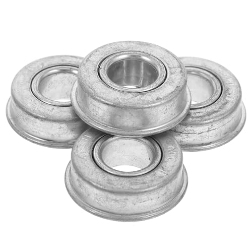 SOIMISS 4 Stück Teiliges Stahl flansch kugellager für Rasenmäherräder Präzise Langlebig und Geräuscharm Geeignet für Aufsitzrasenmäher Gartengeräte und Schubkarren Robust für