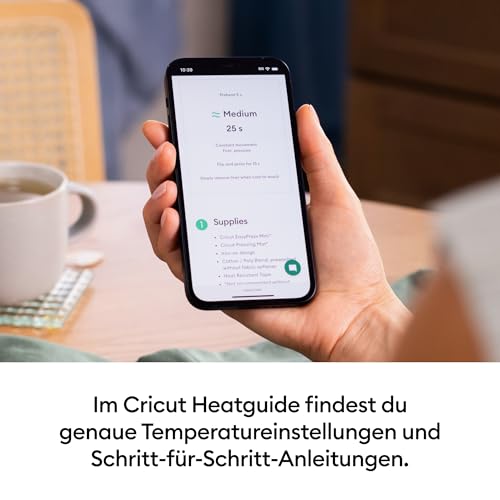 Cricut EasyPress Mini LT | Kompakte Wärmepresse zum Aufbügeln von Vinyl (HTV), Infusible Ink und Sublimation | Zen Blue