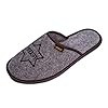 APREGGIO Pantoffels voor heren, licht, natuurlijk, 100% vilt, natuurproduct, handgemaakt, zwart, vaste zool, comfortabel…