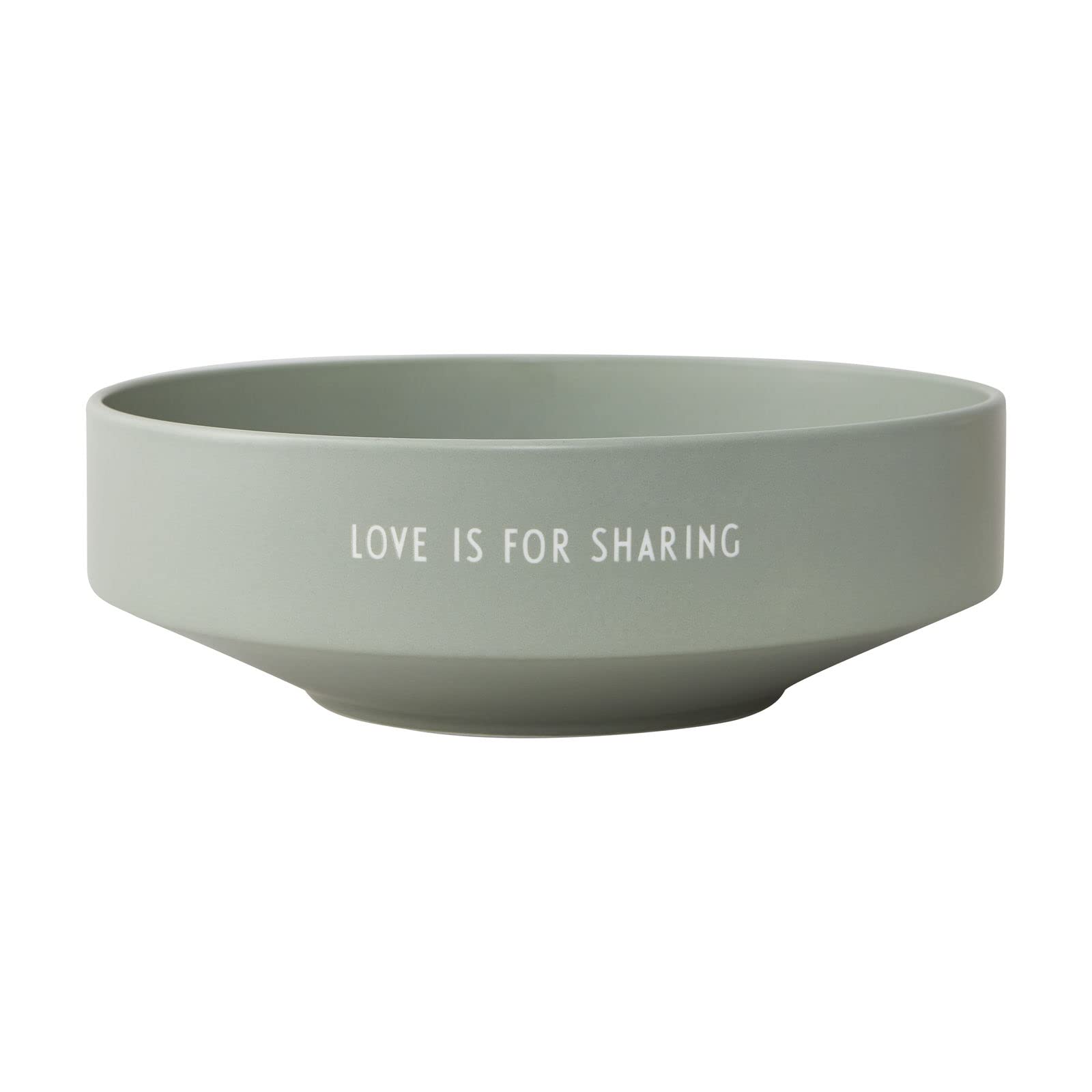 Design Letters Miska na przekąski zielona 1200 ml | Prezenty dla mamy, prezenty na Dzień Matki dla mamy | Porcelanowa miska na przekąski z wygrawerowanymi literami | miska do sałatki, miseczki na