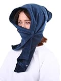 [源商店] サウナハットタオル 口元も隠せる 今治タオル 全6色 サウナハット メンズ レディース フリーサイズ サウナタオル 綿100% 日本製 抗菌防臭 301ネイビー
