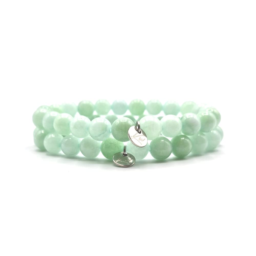 burma jade pulsera, cuentas de piedras preciosas, joyas para hombres y mujeres, chakra - vitalidad - felicidad - amor
