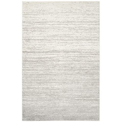 Safavieh Adirondack Collection 2'6" X 6' Ivory / Silver Adr113B Modern Ombre Non-Shedding Living Room Entryway Foyer Hallway Bedroom Runner Rug #TOP5