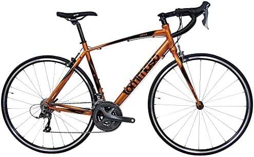 Tommaso Imola - Sport Bike Performance Aluminum Road Bike, Shimano Claris 24 Speeds Road Bicycle Men Road Bikes for Men Bike Men Women Speed Bike Racing Bike Adult Bike City Bike- Orange Small 53cm