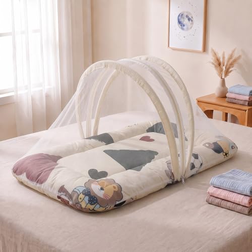 Image of StarAndDaisy 3 in 1 Baby Mosquito net for Sleeping, Mosquito net for Newborn Baby with Washable Design, Soft and Comfortable Bed.
