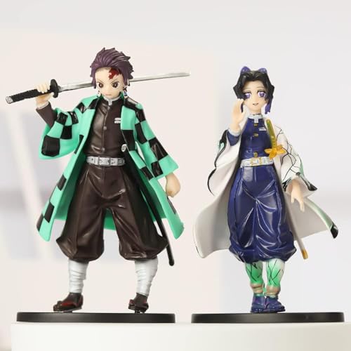 Image of Awestuffs Set of 6 D Slayer Action Figures Limited Edition for Car Dashboard, Decoration, Cake, Office Desk & Study Table (Set of 6) (D Slayer)