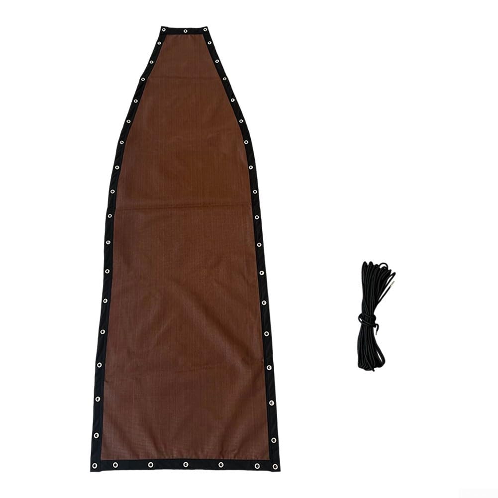 Tissu de rechange pour chaise longue d'extérieur - 64 x 197 x 23 cm - Tissu pour balancelle en textilène - Accessoire pour meubles de jardin (1 pièce sans poches) - Café