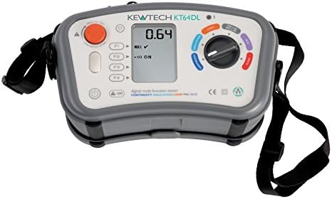 Kewtech KT64DL Digital Multifunction, 6 in 1 ATT with Auto RCD Test