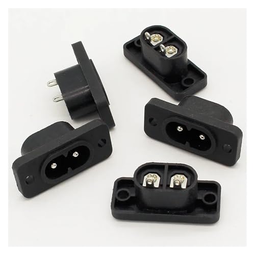 Toma de entrada IEC 320 C8 de 2 pines para chasis de 250V CA 2