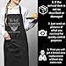 only best grandpas get promoted to great grandpa Apron Workwear - 1 Size fits all Black Apon Kitchen Decor