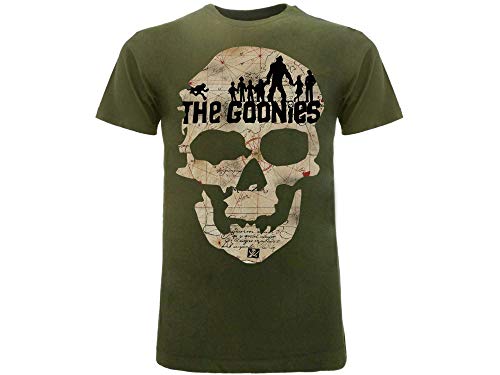 The Goonies Camiseta original Goonies Film Cult 1985 Camiseta, Verde, X-Small