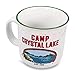 Friday the 13th Crystal Lake Ceramic Camper Mug | BPA-Free Travel Coffee Cup For Espresso, Caffeine, Cocoa, Beverage | Home & Kitchen Essentials | Horror Movie Gifts and Collectibles | Holds 20 Ounces