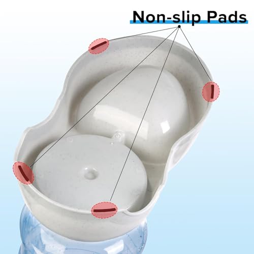 Image of Automatic Pet Food Dispenser 3.8 Large Capacity Dog Cat Feeder | Gravity Auto Food Feeder Bowl | No Electricity Required | Anti-Slip Base | Dry Food Storage Container for Dogs & Cats