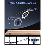 UBeesize-Ring-Light-with-Overhead-Phone-Mount-LED-Ring-Light-with-Phone-Holder-and-Stand-Desk-Light-Ring-for-iPhoneCameras-Selfie-Light-for-Live-StreamingVideo-Recording-Content-Creation UBeesize Ring Light with Overhead Phone Mount, LED Ring Light with Phone Holder and Stand, Desk Light Ring for iPhone,Cameras, Selfie Light for Live Streaming,Video Recording, Content Creation