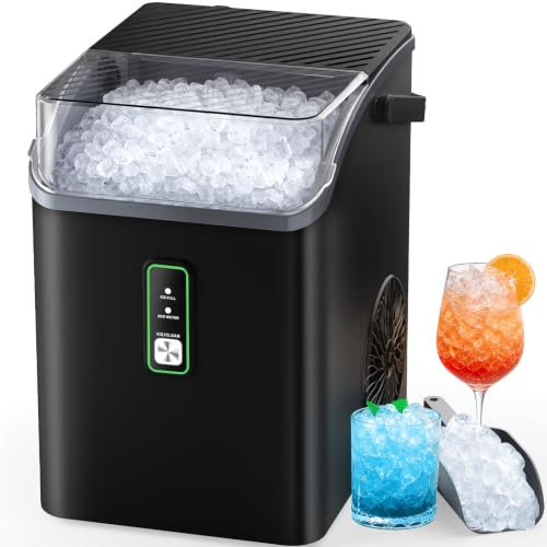 Image of Silonn Nugget Ice Maker with Carry Handle, 36 lbs /24H