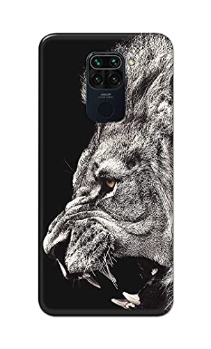 Image of Roaring Lion Hard Back Case Cover for Redmi Note 9 (6.53 inch) / Redmi 10X (4G) (6.53 inch) Back Cover -(J5) VNS2225