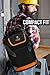 Rugged Tools Tradesman Tool Backpack - 28 Pocket Heavy Duty Jobsite Tool Bag Perfect Storage & Organizer for a Contractor, Electrician, Plumber, HVAC, Cable Repairman (Black/Orange)