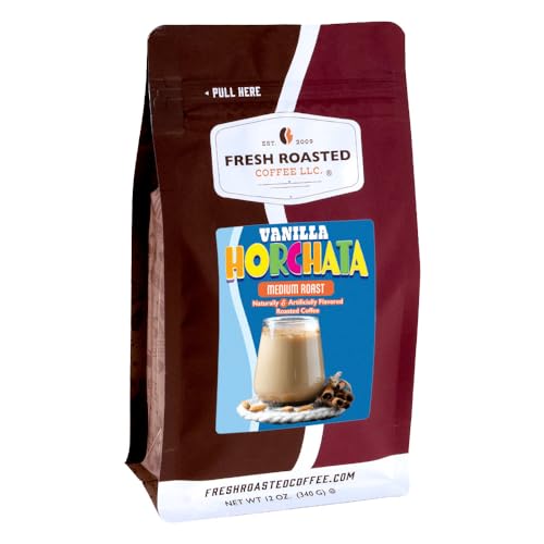 Image of Fresh Roasted Coffee, Vanilla Horchata Flavored Drip Ground Coffee, Medium Roast, Kosher, 12 oz