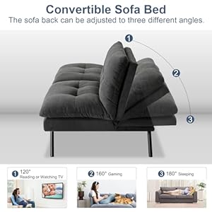 Muuegm68futonsofabedmemoryfoamcouchesforlivingroomfutoncouchwithadjustablebackrestsofasleepersofabedcouchcouchbedforapartmentstudioandoffice Urban Country Home Decor Muuegm 68 futon sofa bedmemory foam couches for living room futon couch with adjustable backrest sofa sleeper sofa bed couch couch bed for apartment studio and office urban country home decor