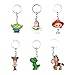 Portachiavi Pixar Disney da Collezione con I Personaggi, Toy Story Buzz Lightyear, Woody, Alien, Bullseye, Jessie, Rex per PortaChiavi, Zaini Decori, Regalo di Compleanno per Bambini