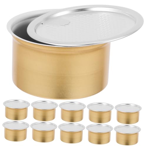 TOPPERFUN 12piezas Contenedor Hermético Metalico Para Té Alimentos Azúcar Latas Cocina Despensa