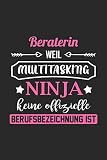 Beraterin Weil Multitasking Ninja Keine Berufsbezeichnung Ist: A5 Blanko • Notebook • Notizbuch • Taschenbuch • Journal • Tagebuch - Ein lustiges ... die Familie und die beste Beraterin der Welt