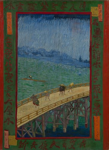Art Tableau Pont sous la pluie Paris Van Gogh Image Sur Toile déco murale 60x90cm