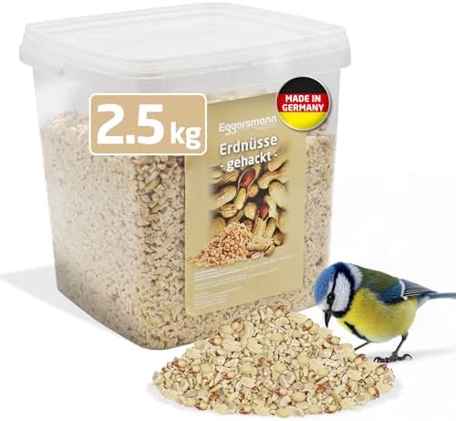 Eggersmann volaris Gehackte Erdnüsse Vogelfutter 2,5kg | Vogelfutter Erdnüsse für Wildvögel Energie- & proteinreich – Gehackte Erdnusskerne frisch & naturbelassen