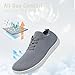 VXGGVX Womens Barefoot Shoes Non Slip Barefoot Tennis Running Shoes Zero Drop Breathable Walking Gym Workout Minimalist Fashion Sneakers Wide Toe Box Light Gray 8