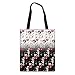 Howilath Colore sfumato Bianco Nero Carino Cartoon Infermiera Modello Donne Tela Tote Borse Casual Grande Capacità Borse A Tracolla Ladies Shopping Bags, Motivo infermiera nero bianco, Taglia unica