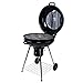 Barbecue a sfera Ø 58 cm BBQ Grill a carbonella con termometro a carbonella, grill rotondo con coperchio, ruote e flusso d'aria regolabile