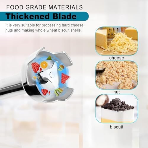 500W Commercial Electric Handheld Blender - Variable Speed Immersion Mixer with Detachable Shaft, Professional Emulsifier for Restaurant Kitchen (30cm/11.8in)