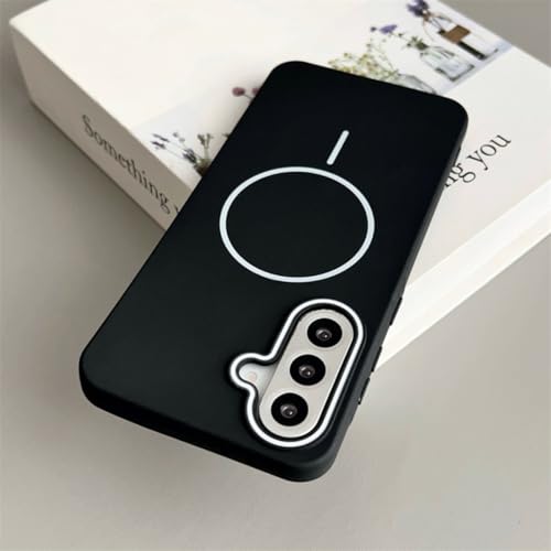 Coque Galaxy A34 magnétique silicone souple mat noir