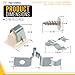 PartsBroz 279570 Dryer Door Latch Kit (3-Pcs) for Whirlpool Dryer Door Latch Kit, Maytag, Roper, Kenmore Catch and Strike Clip Replacement AP3094183 696144 690081 PS334230