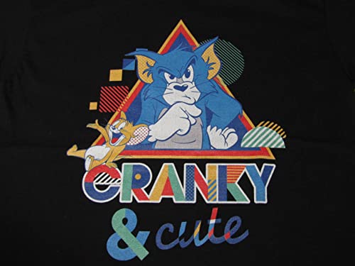 Tom & Jerry Cranky and Cute Black T-Shirt Toddler Boy to Youth Boy2