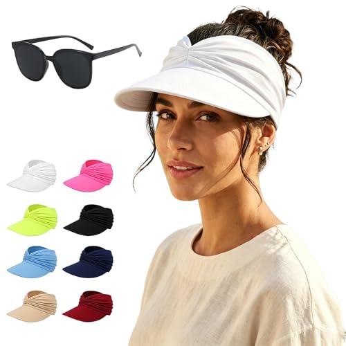Visera deportiva plegable con protección UV para mujer miniatura 1