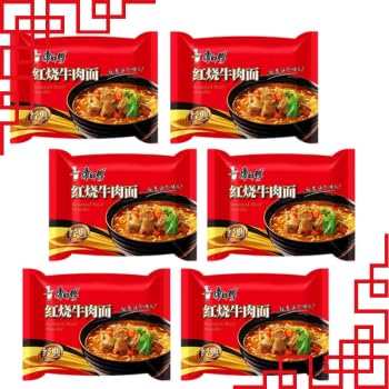 Fideos Instantáneos sopa noodles ramen asia china japón corea caliente caja (6 unidades, ternera)